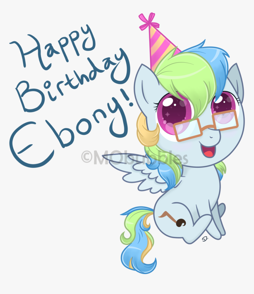 Mobubbles, Artist Pony, Birthday, Birthday Gift, Blue - Cartoon, HD Png Download, Free Download