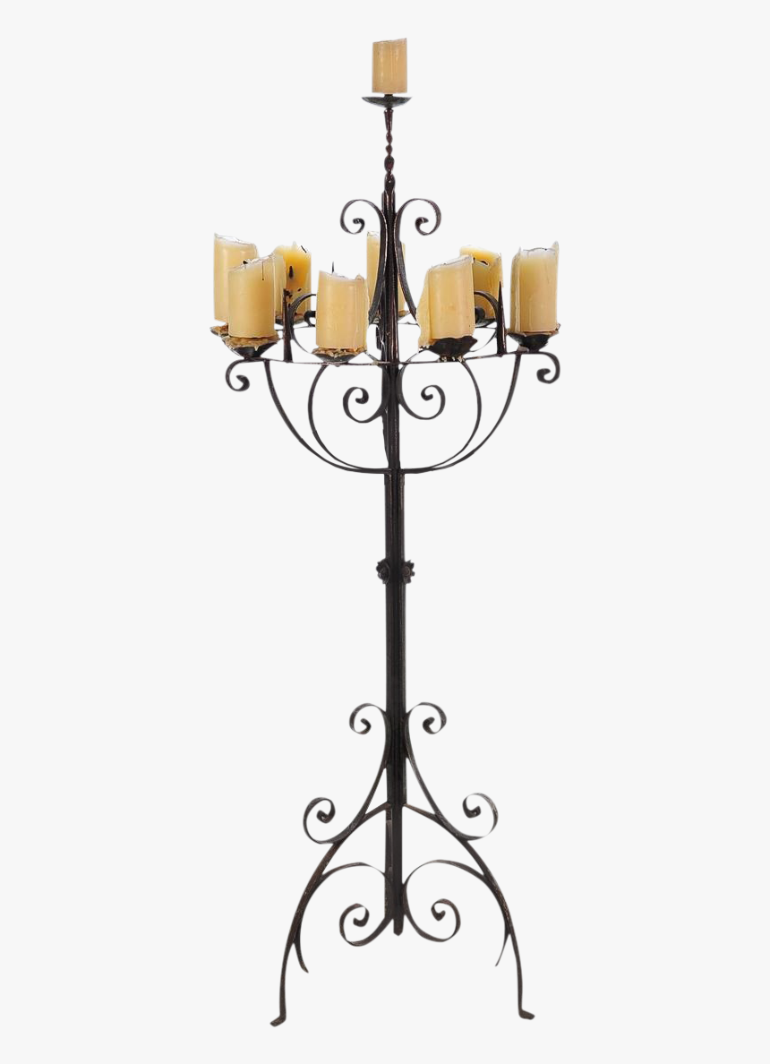 Gothic Candles Png Candelabra - Iron Candle Stand Png, Transparent Png, Free Download