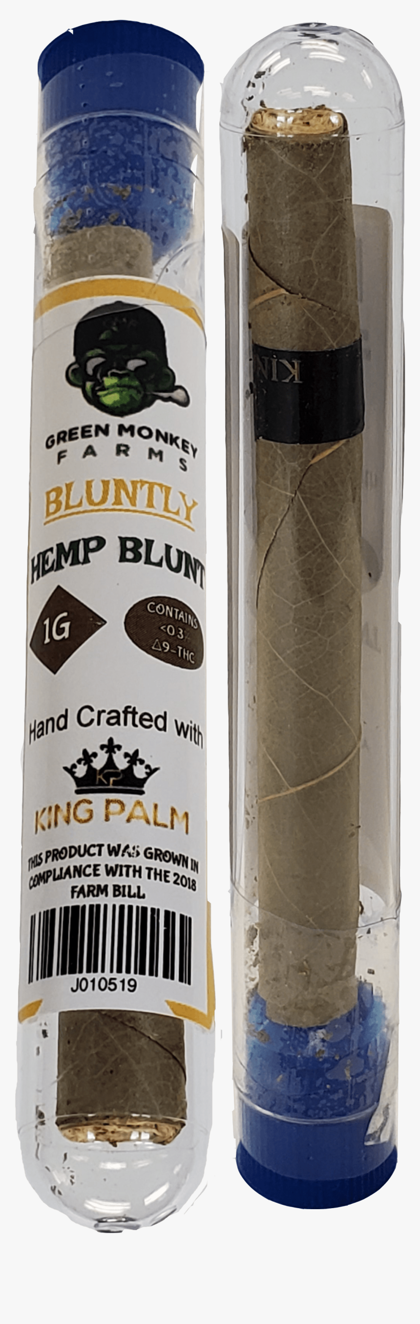 Green Monkey Cbd Blunt - Ski, HD Png Download, Free Download