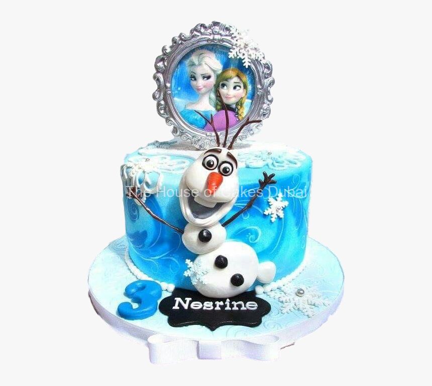 Frozen Birthday Cake Png, Transparent Png, Free Download