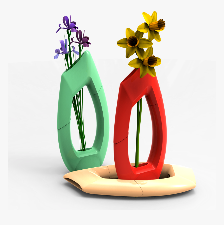 3d Printed Flower Vase , Png Download - 3d Vase Png Transparent, Png Download, Free Download