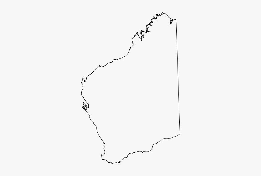 Western Australia Outline Svg Clip Arts - Map Of Western Australia, HD Png Download, Free Download