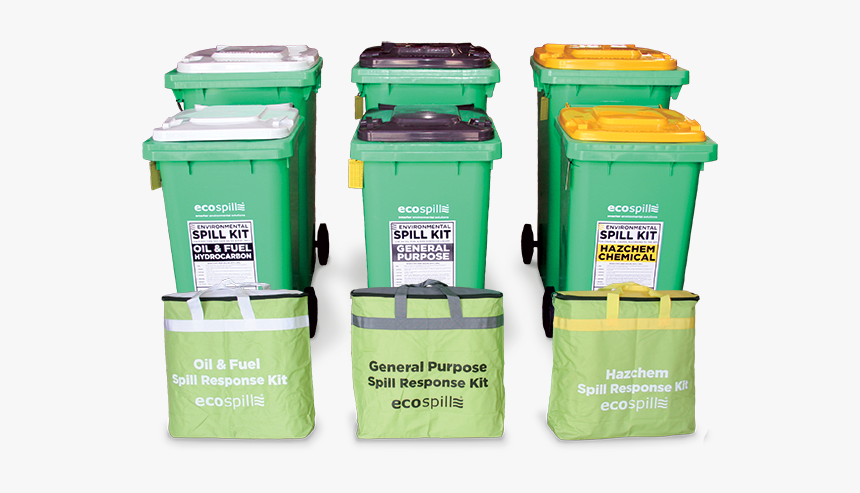 240l Wheelie Bin Lime Green With Yellow Lid - Label, HD Png Download, Free Download