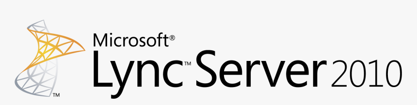 Lync Server Logo 2010 Horizontal Transparent - Microsoft Lync Server Logo Transparent, HD Png Download, Free Download