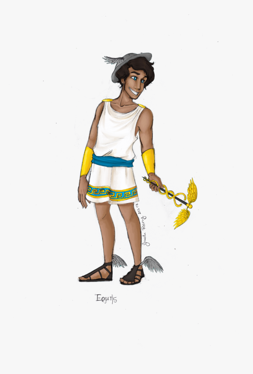 Hermes Drawing Greek Goddess Huge Freebie Download - Greek God Hermes, HD Png Download, Free Download