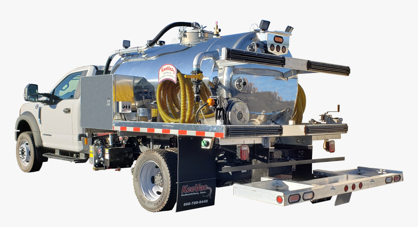 1200 Gallon Portable Restroom Service Truck Against - Trailer Truck, HD Png Download, Free Download