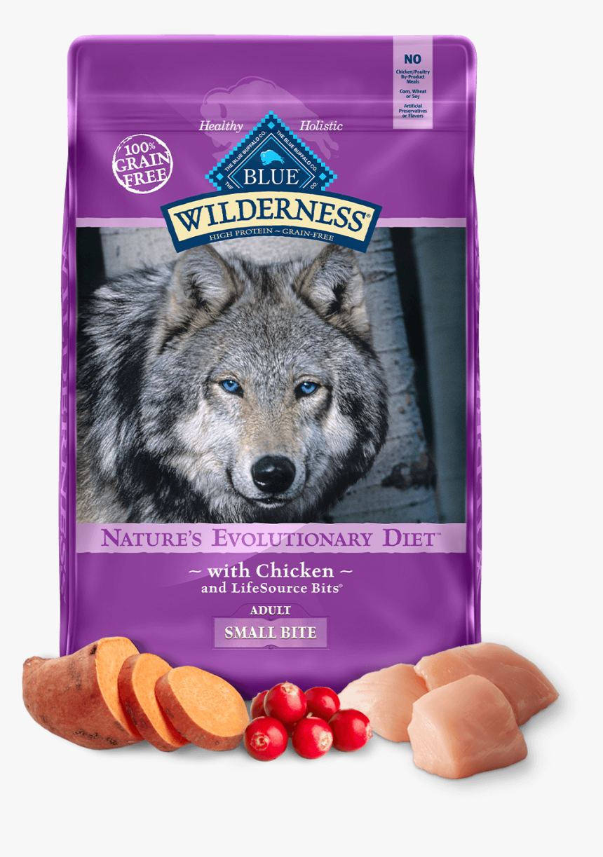 Blue Wilderness Adult Small Bite Chicken Dog Dry Food - Blue Buffalo Wilderness Duck, HD Png Download, Free Download