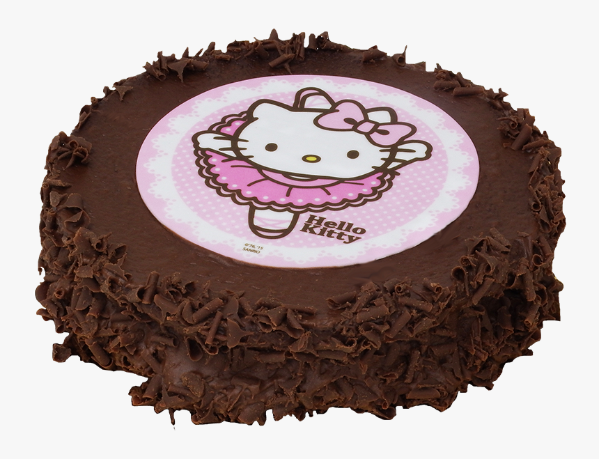 Gâteau D"anniversaire Hello Kitty - Chocolate Cake, HD Png Download, Free Download