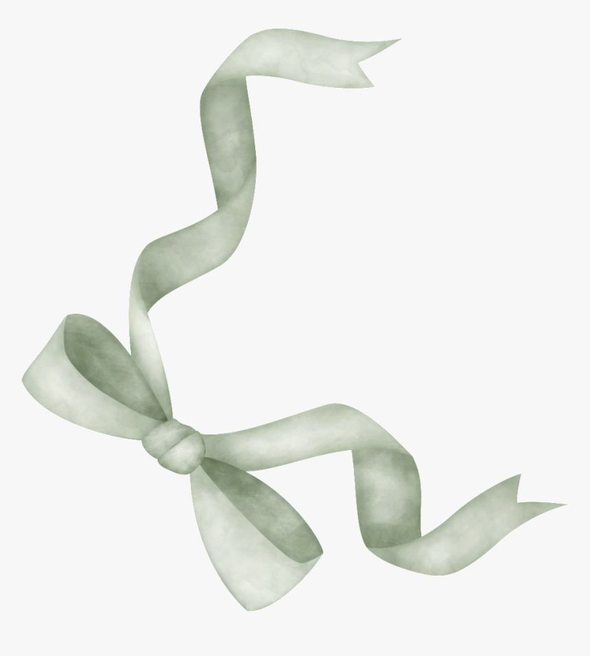 Green Cute Bow Transparent - Swan, HD Png Download, Free Download