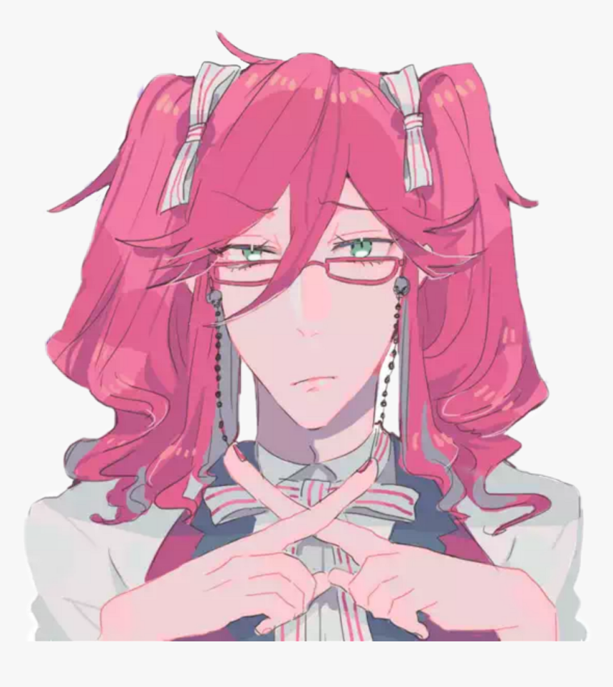 Grell Grellsutcliff Red Bow Bows Cute Funny X - Anime, HD Png Download, Free Download