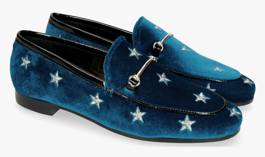 Loafers Scarlett 1 Velluto Chine Embroidery Stars - Slip-on Shoe, HD Png Download, Free Download
