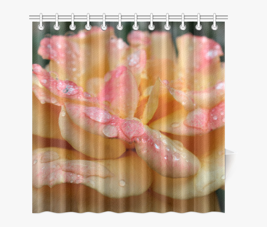 Raindrops On Roses By Martina Webster Shower Curtain - Window Covering, HD Png Download, Free Download