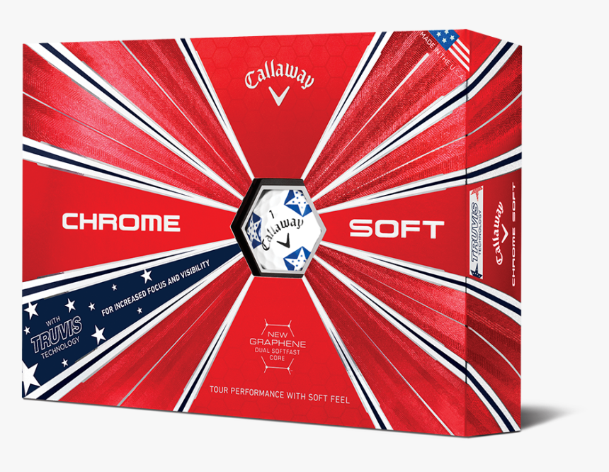 Chrome Soft Truvis Stars And Stripes Golf Balls, HD Png Download, Free Download