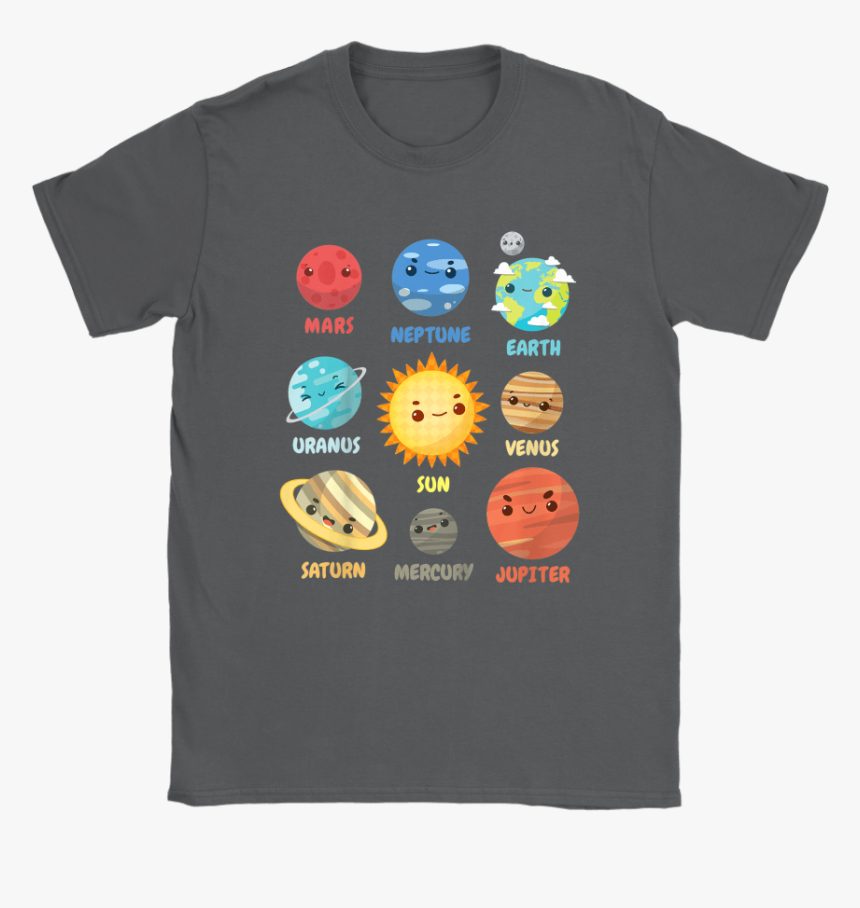 Cute Solar System Planets Around The Sun Shirts - Jack-o'-lantern, HD Png Download, Free Download