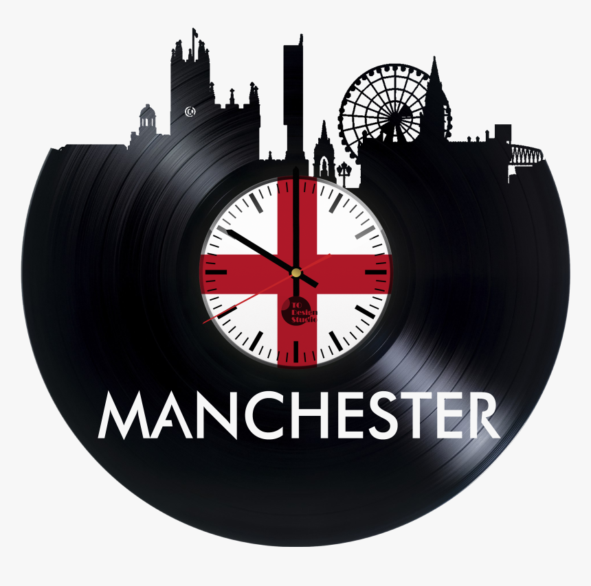 Manchester City England Handmade Vinyl Record Wall - Phonograph Record, HD Png Download, Free Download