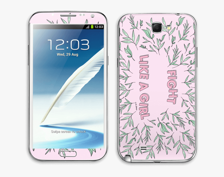 Fight Like A Girl Skin Galaxy Note - Model Samsung Note 2, HD Png Download, Free Download