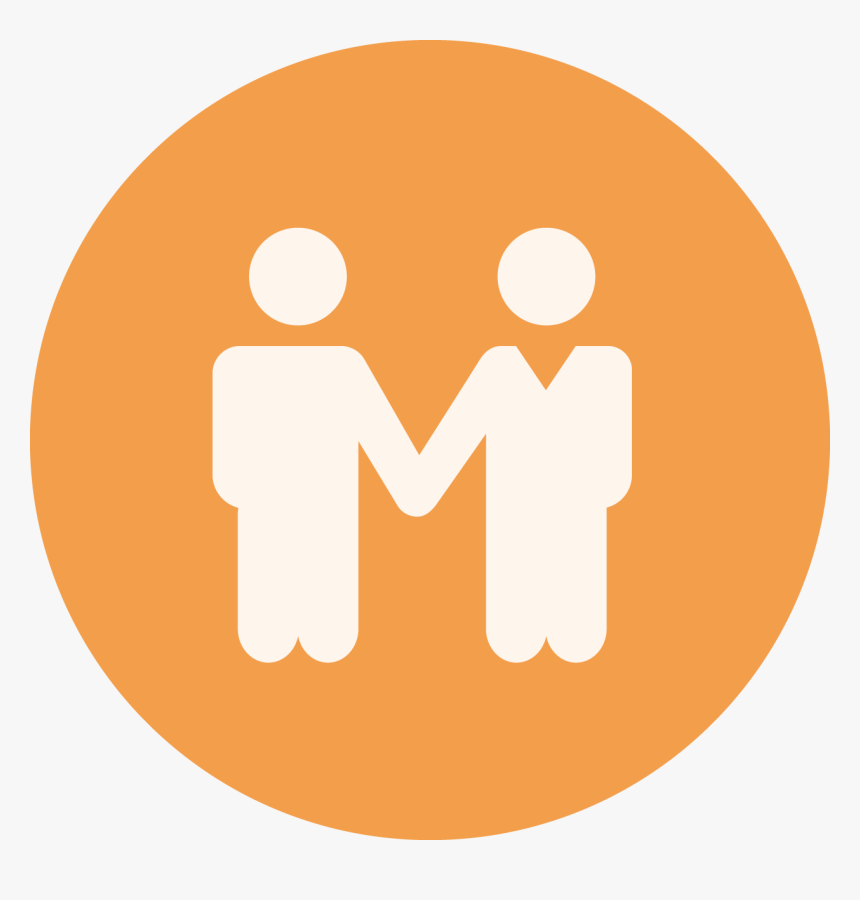 Icon With Two People Shaking Hands - Speech Language Pathologist Logo, HD Png Download, Free Download