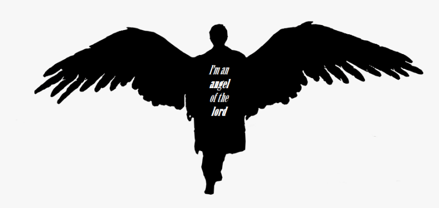 Download Clip Art Freeuse Library Gymnastics Silhouettes - Castiel Angel Wings, HD Png Download, Free Download