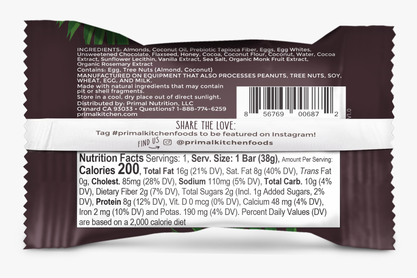 Back Protein Bar Packaging, HD Png Download, Free Download