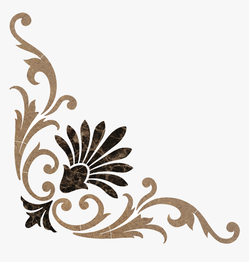 Baroque Corner Scroll - Baroque Corner Png, Transparent Png, Free Download