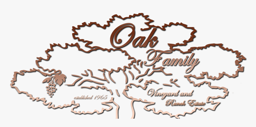 Oak Family Vineyard & Ranch Estate Logo - Calligraphy, HD Png Download, Free Download