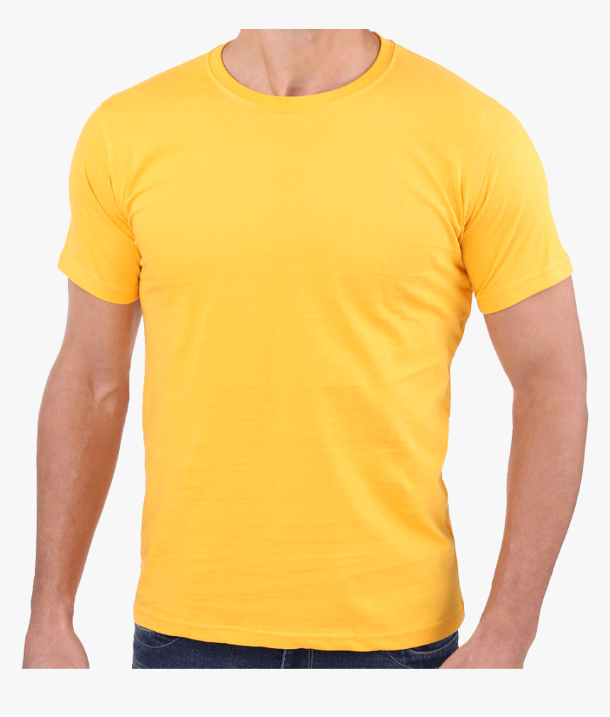 Wear With Yellow T Shirt Man, HD Png Download - kindpng