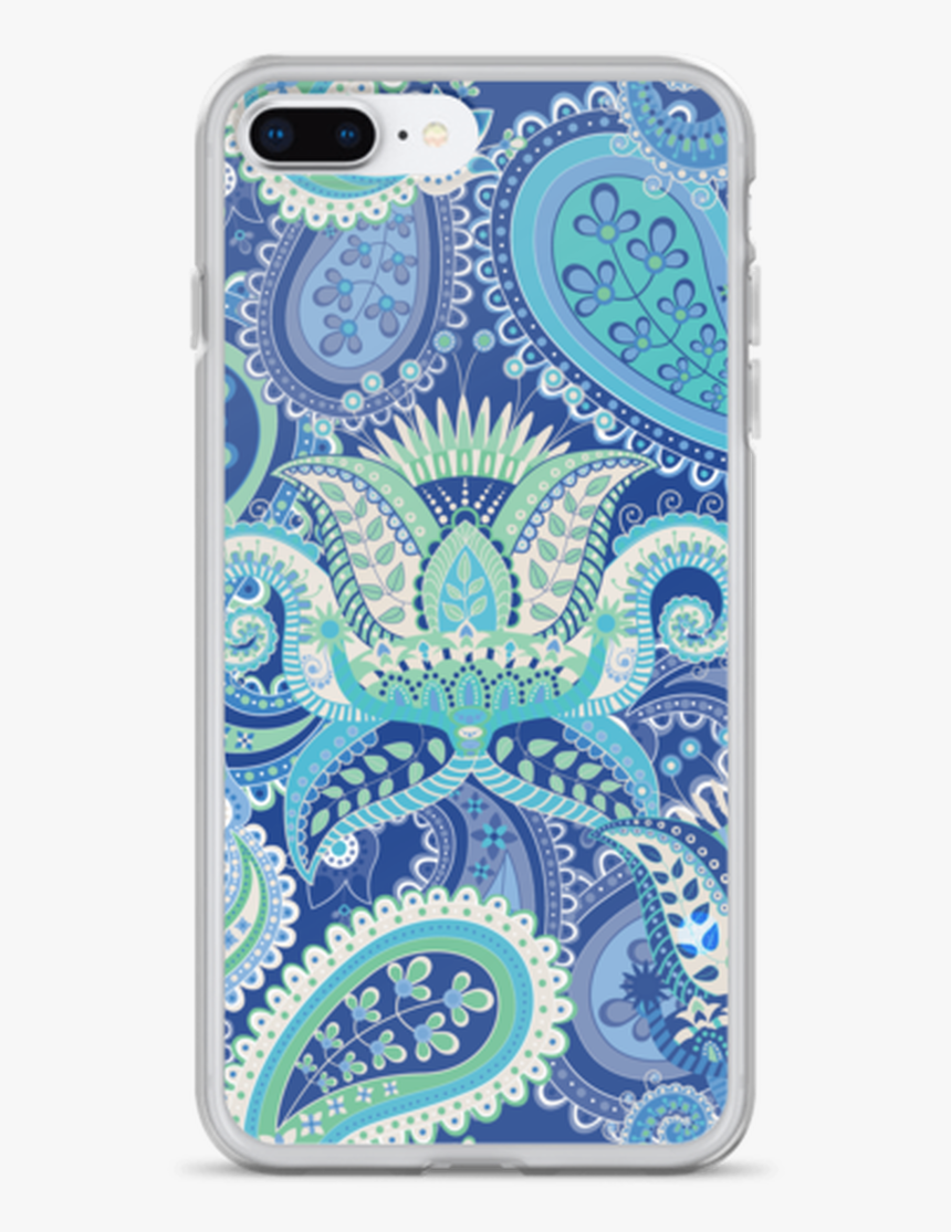 Blue Floral Paisley Iphone Case - Mobile Phone Case, HD Png Download, Free Download