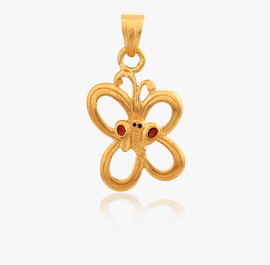 Beautiful Gold Butterfly Pendant - Pendant, HD Png Download, Free Download