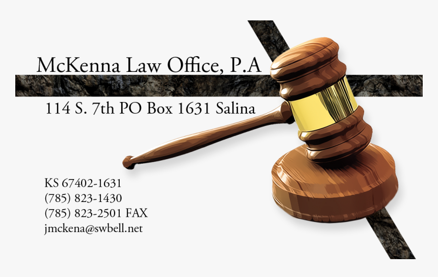 Business Card Design By Jellie For Mckenna Law Office, - Hardwood, HD Png Download, Free Download