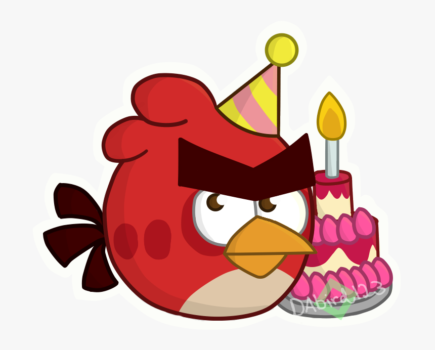 Angry Birds Art Happy Bird - Red Happy Angry Birds Png, Transparent Png, Free Download