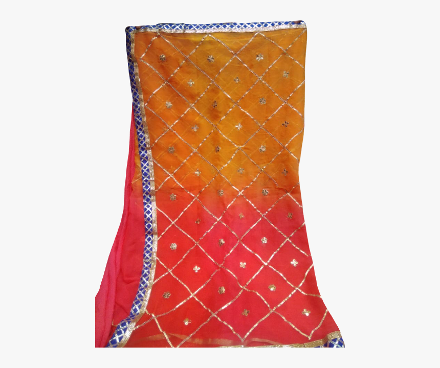Beautifully Designed Overall Gota Zaal Box Sarees - Leather, HD Png Download, Free Download