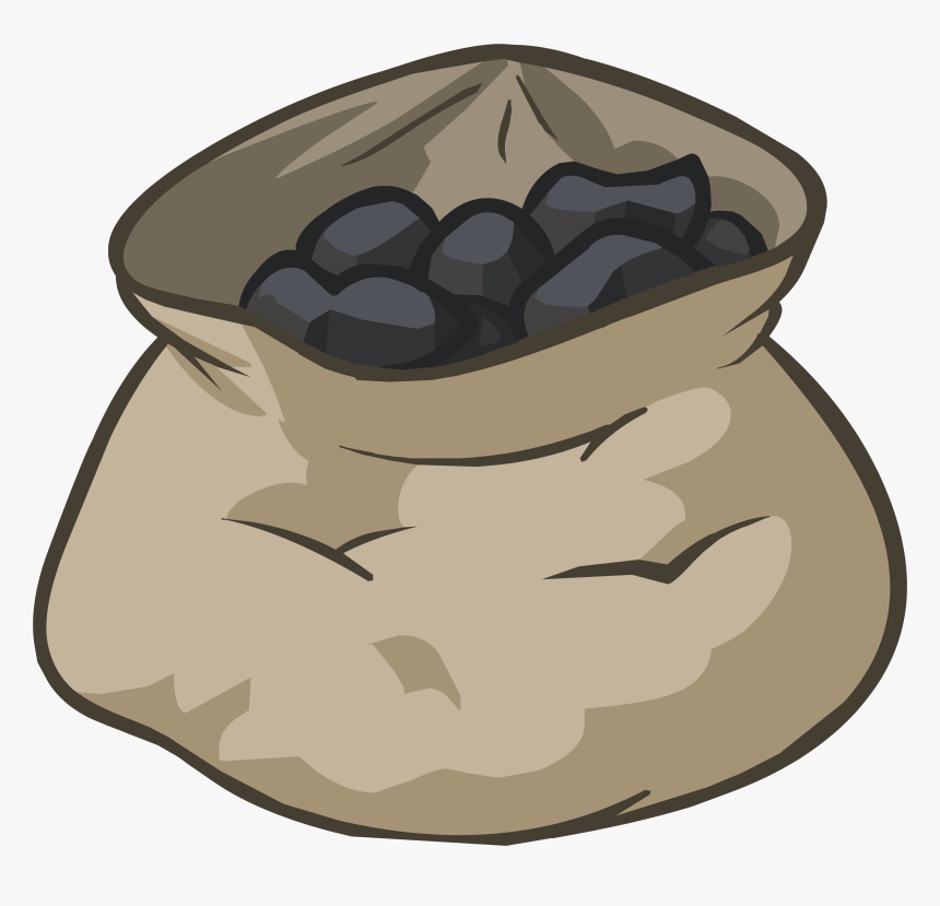 Club Penguin Wiki - Bag Of Coal Clipart, HD Png Download, Free Download