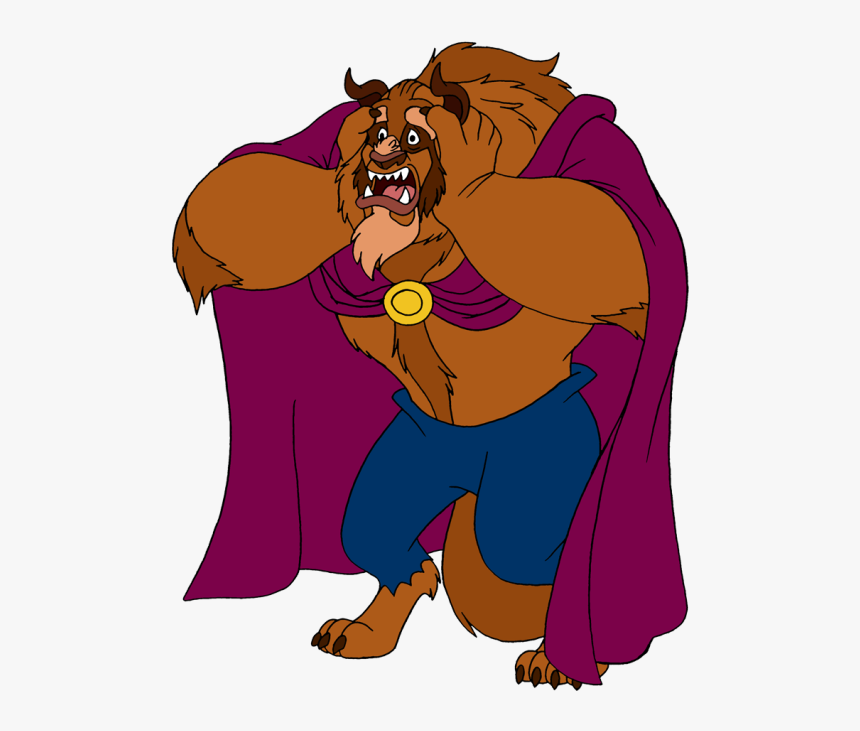 Beauty And The Beast Beast Scared, HD Png Download, Free Download