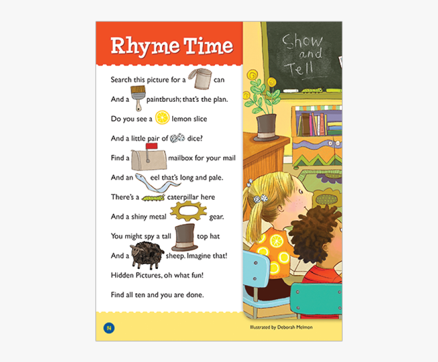Rhyme Time Hidden Pictures Let’s Play Puzzle - Poster, HD Png Download, Free Download