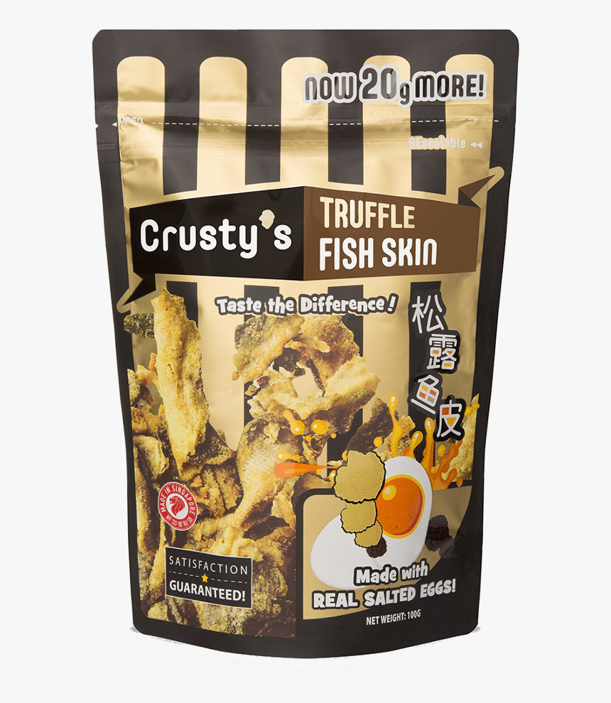 Crusty’s Truffle Salted Egg Fish Skin - Crusty's Salted Egg Fish Skin, HD Png Download, Free Download