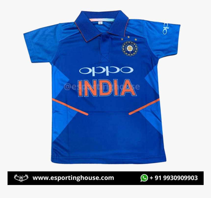 India Cricket Jersey 2019 Png, Transparent Png, Free Download
