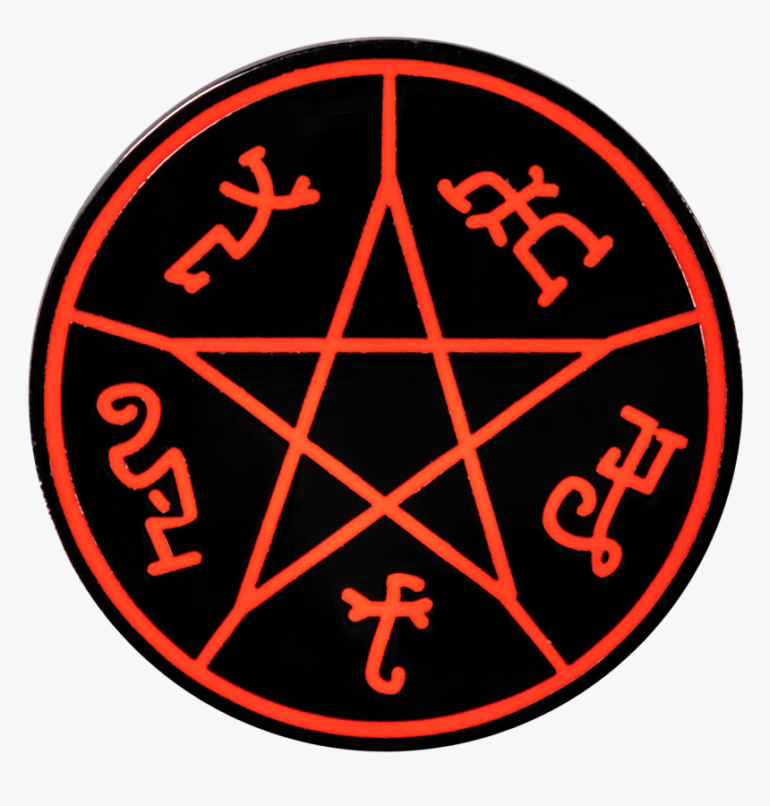 Devils Trap Enamel Pin - Pentagram Icon, HD Png Download, Free Download