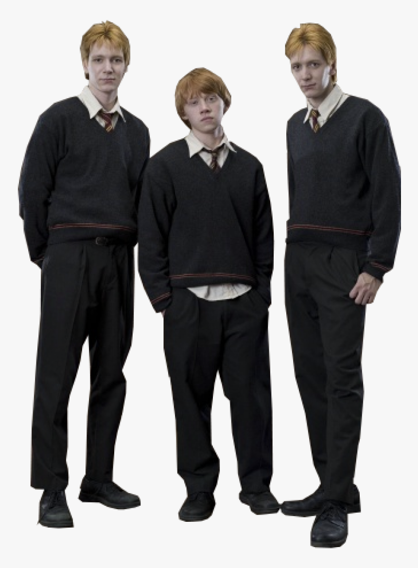 Fred Ron And George Png Image - Harry Potter Black Sweater, Transparent Png, Free Download