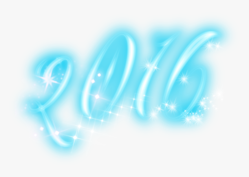 2016,año Nuevo,png,año Nuevo,texto,luz Neon,brillos - Graphic Design, Transparent Png, Free Download