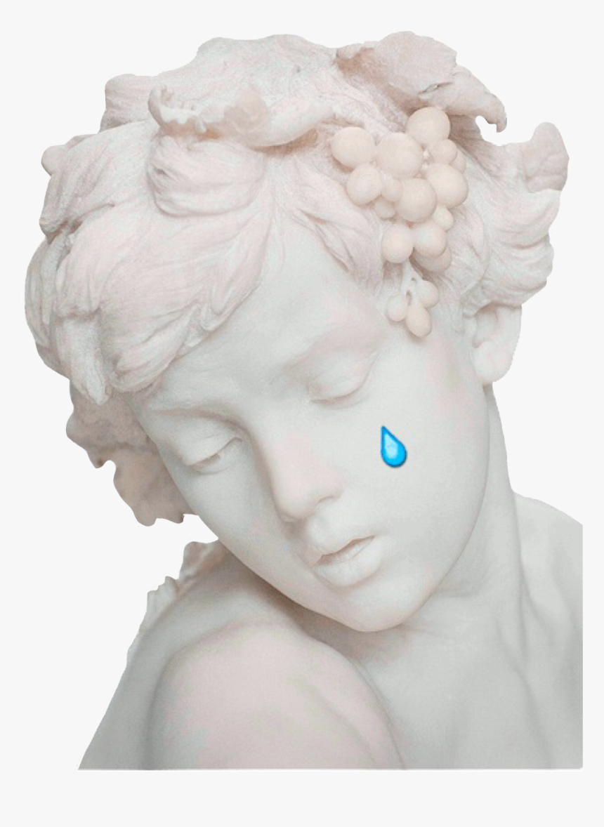 Tear Crying Statue Stone Vintage Aesthetic Tumblr Remix - Transparent Aesthetic Statue Png, Png Download, Free Download