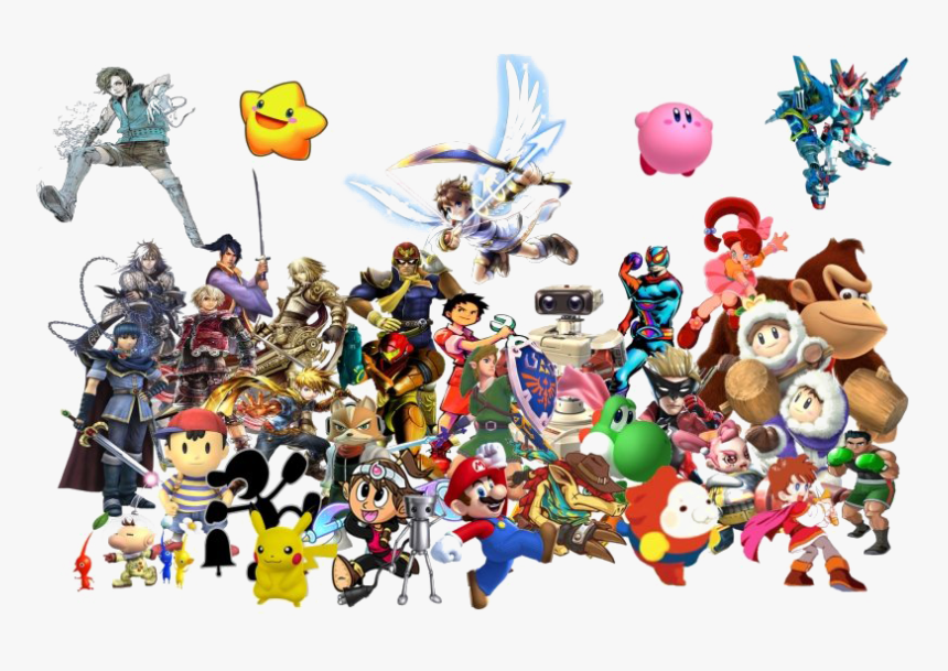 Super Smash Bros Png Clipart - Nintendo Characters Transparent Background, Png Download, Free Download