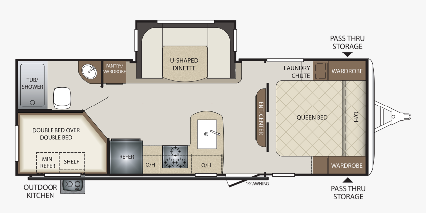 2018 Keystone Bullet 220rbi , Png Download - 2018 Bullet 243bhs Travel Trailer, Transparent Png, Free Download