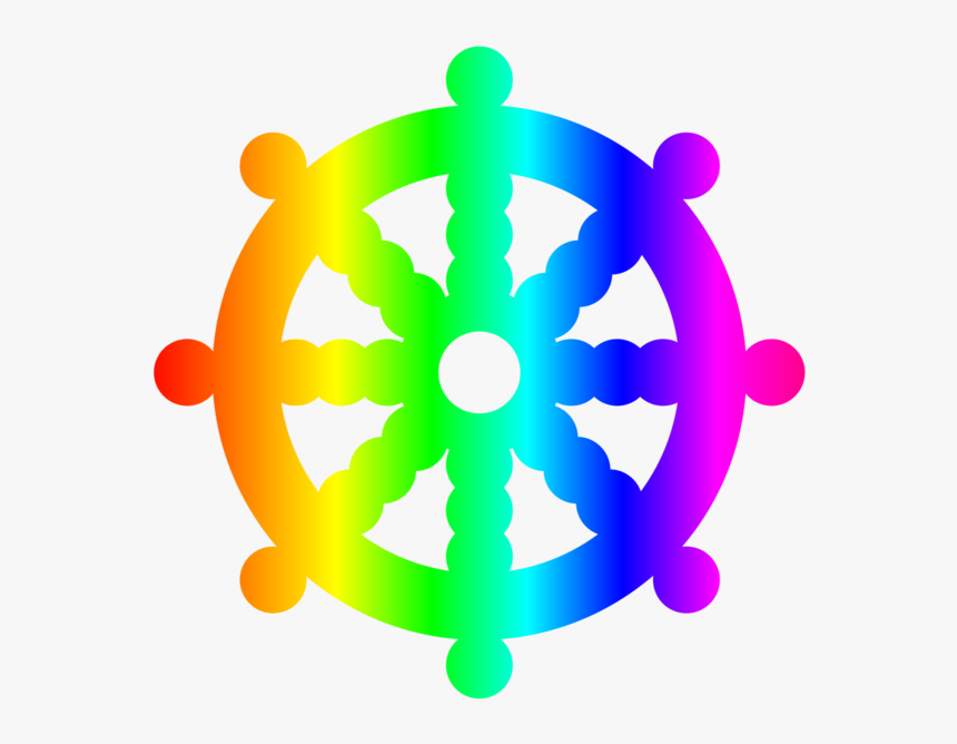 Dharma Wheel Symbol For Buddhism, HD Png Download, Free Download