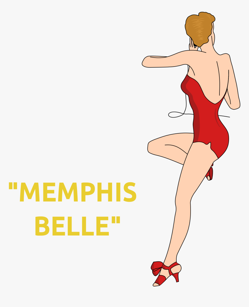 Memphis Belle Pin-up Nose Art - Memphis Belle Pin Up Girl, HD Png Download, Free Download