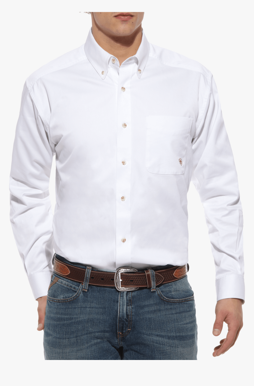 Ariat Men"s Solid Twill Button Up Shirt - Dress Shirt, HD Png Download, Free Download