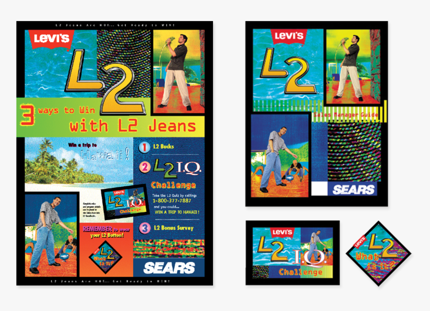 Levi"s L2 Jeans Promotion With Sears- Including Poster, - Levi's L2, HD Png Download, Free Download