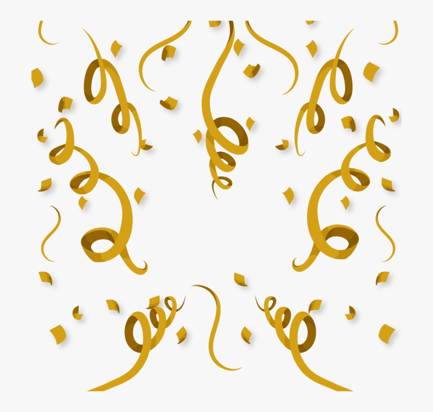 Confeti Dorados Png, Transparent Png, Free Download