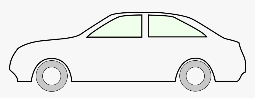 Car Drawing - Simple Car Outline Drawing, HD Png Download, Free Download