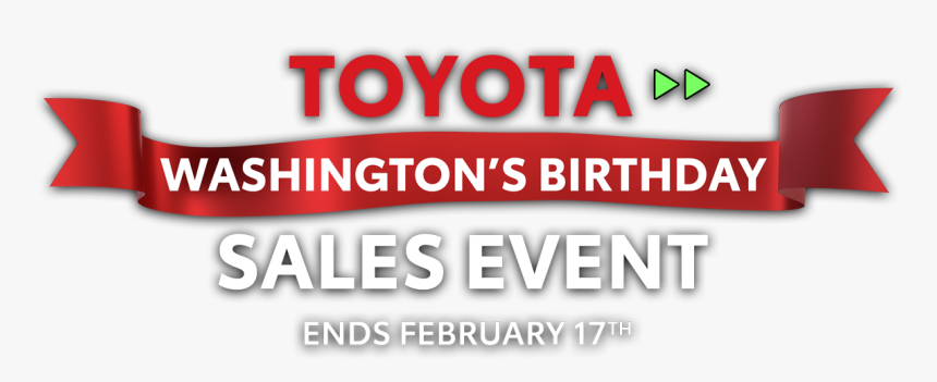 Toyota Washingtons Birthday Logo - Carmine, HD Png Download, Free Download