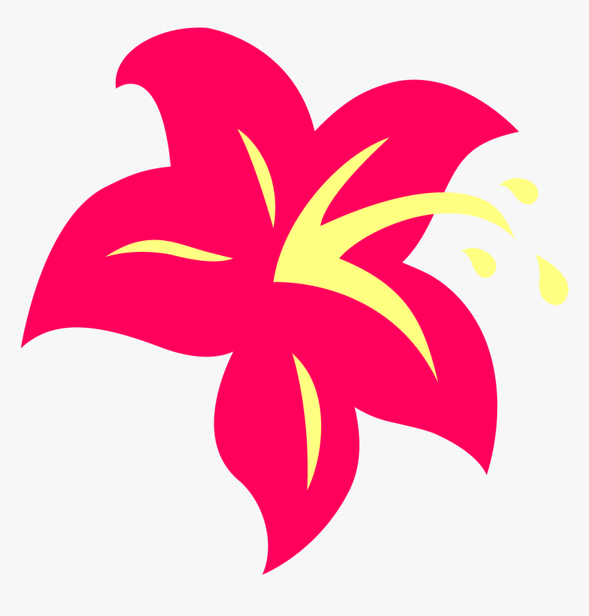 Free Images 2018 Hibiscus Flower Clipart Black And - Mlp Lily Blossom Cutie Mark, HD Png Download, Free Download